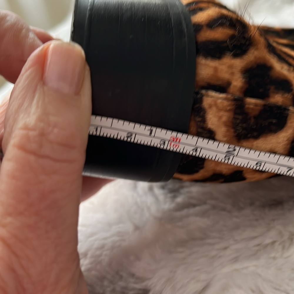 Franco Sarto Leopard Leather ankle Boots - Picture 11 of 12